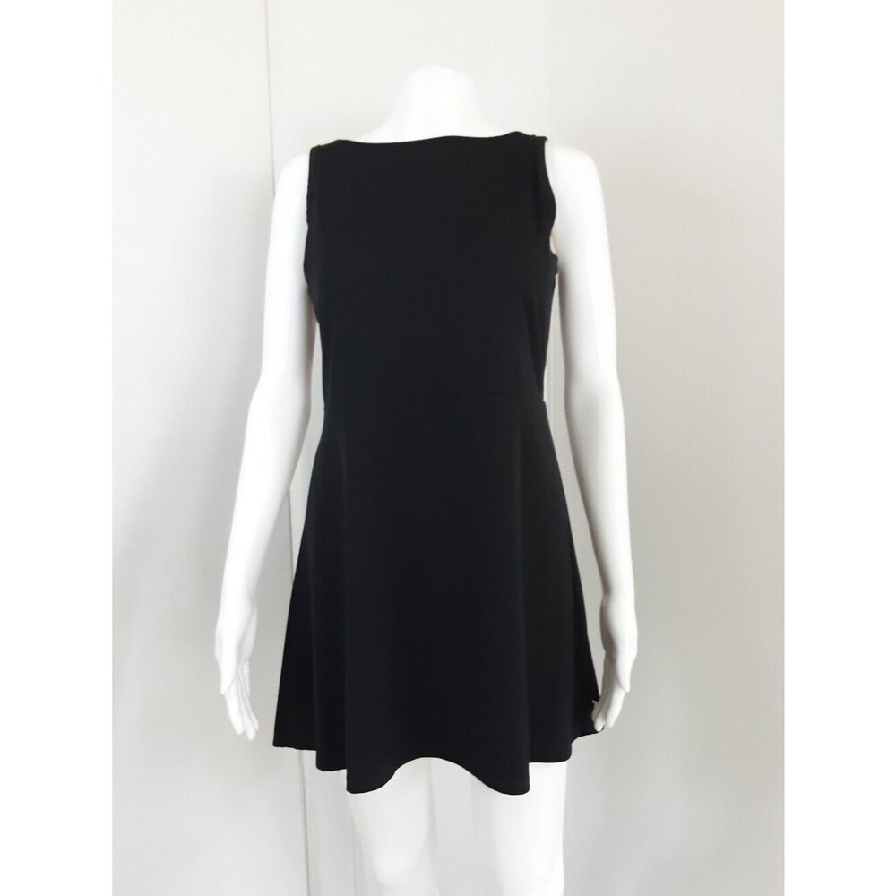 OLD NAVY Active StudioSmooth Romper Dress Black Sleeveless A-Line Dress Sz M